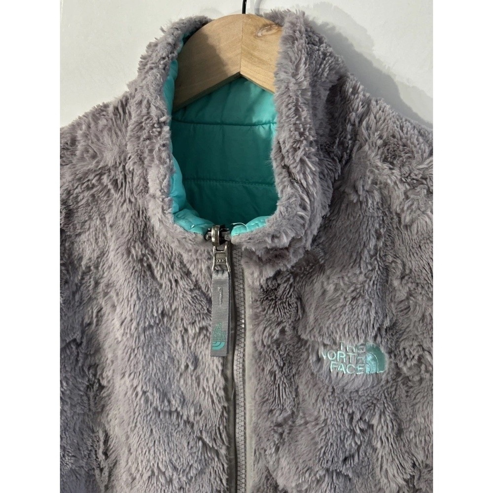 Girls The North Face Reversable Mossbud Jacket Sz XL 18 - Picture 11 of 13